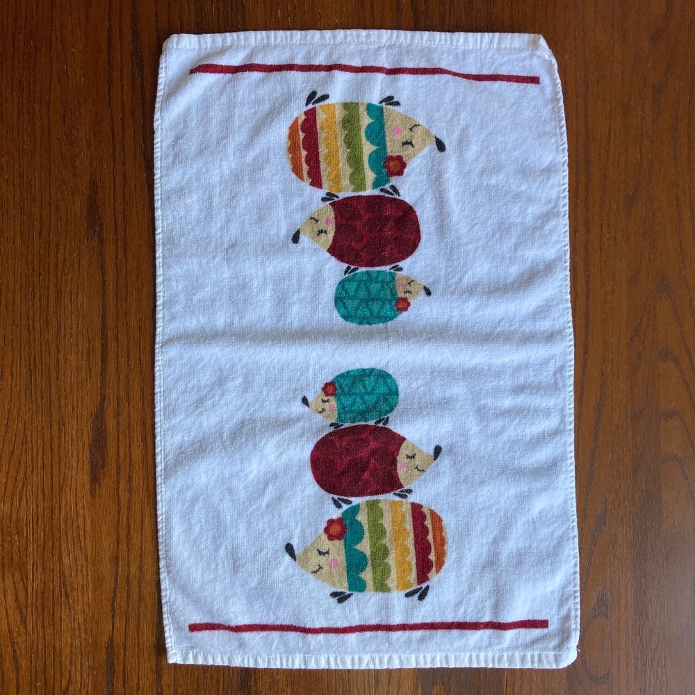 Vintage Hedgehog Kitchen Dish Towel